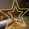 WeRChristmas Neon Star Rope Light Silhouette, 54 Cm^ Festive Star, Snowflake & Sign Lights