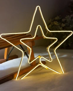 WeRChristmas Neon Star Rope Light Silhouette, 54 Cm^ Festive Star, Snowflake & Sign Lights