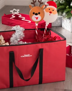 WeRChristmas Ornament And Decorations Storage Box, Red, 38 Cm^ Storage Bags|Storage Bags