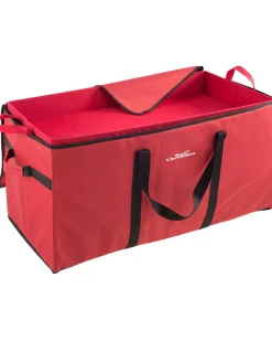 WeRChristmas Ornament And Decorations Storage Box, Red, 38 Cm^ Storage Bags|Storage Bags