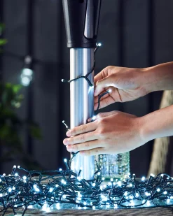 WeRChristmas Outdoor Multi-Function 480 LED Light String, Ice White^ Fairy Lights|Tree Lights