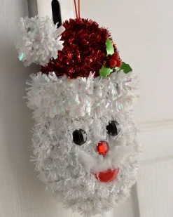 WeRChristmas Pack Of 3 Hanging Tinsel Snowman Decorations, 16 Cm^ Figurines