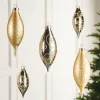 WeRChristmas Pale Gold Glass Baubles, 5 Pack, 15 Cm^ Glass Baubles