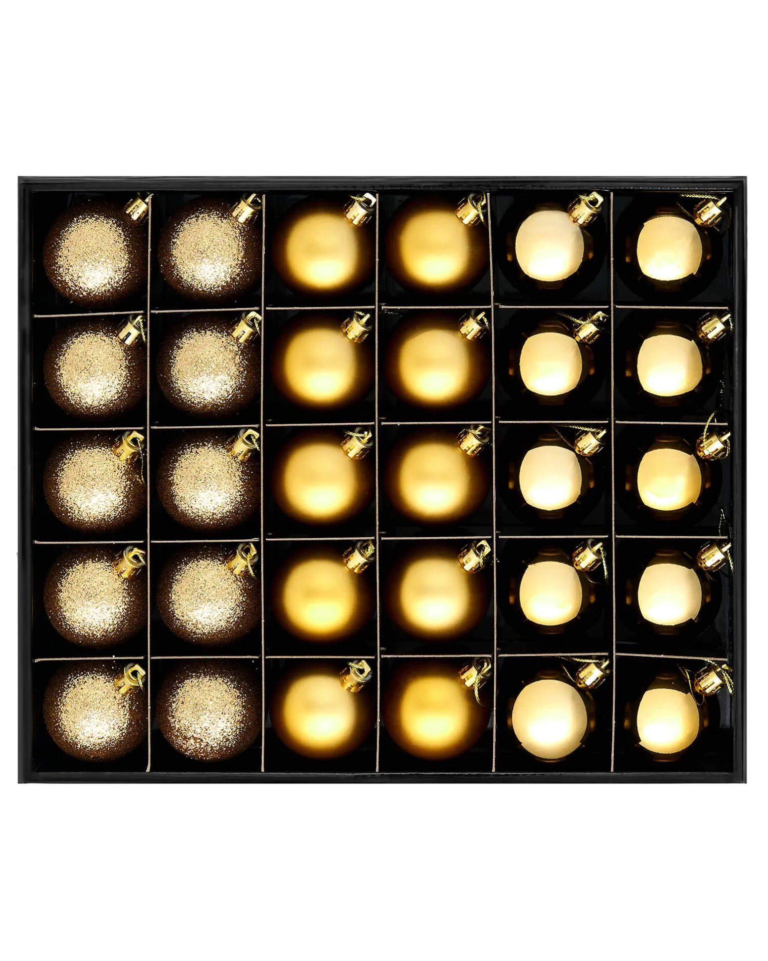 WeRChristmas Pale Gold Shatterproof Bauble, 50 Pack^ Shatterproof Baubles