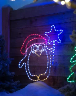 WeRChristmas Penguin Rope Light Silhouette, 50 Cm^ Christmas Characters