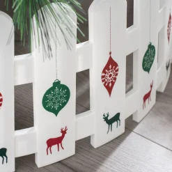 WeRChristmas Picket Fence Tree Collar, 68 Cm^ Skirts & Collars
