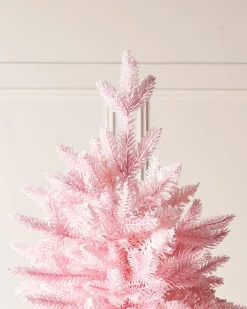 WeRChristmas Pink Sugar Snow Flocked Christmas Tree, 6 Ft^ Unlit Christmas Trees