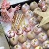 WeRChristmas Pink/Champagne Shatterproof Baubles Set, 50 Pack^ Shatterproof Baubles