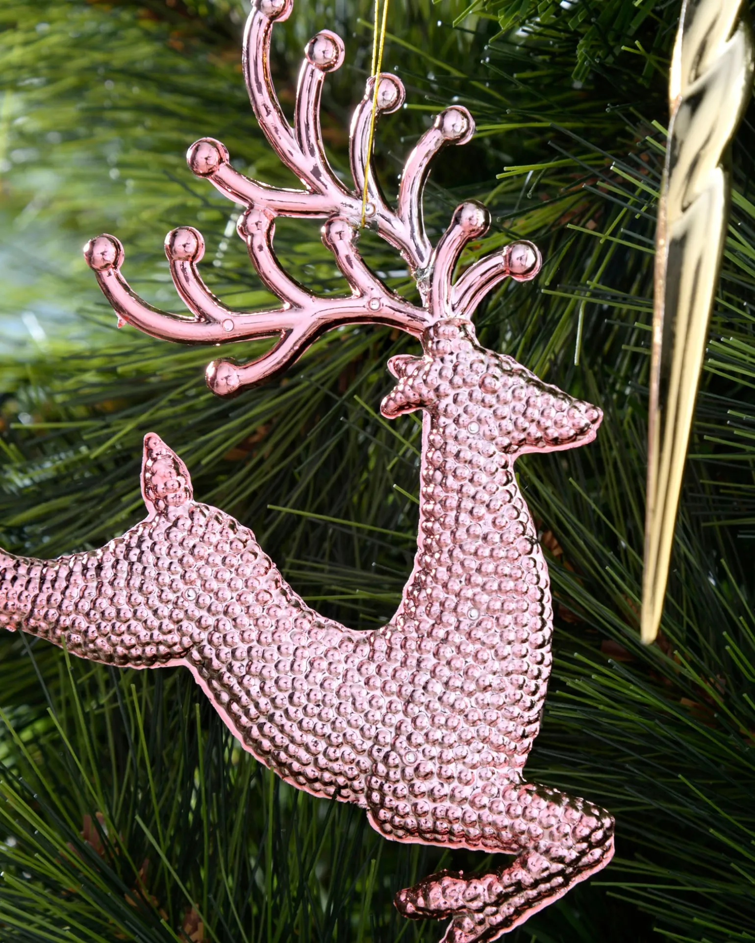 WeRChristmas Pink/Champagne Shatterproof Baubles Set, 50 Pack^ Shatterproof Baubles