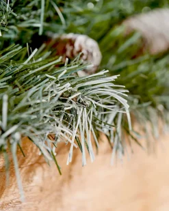 WeRChristmas Pre-Decorated Frosted Scandinavian Blue Spruce Garland, 9 Ft^ Snow Flocked Garlands|Decorated Garlands
