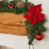 WeRChristmas Pre-Decorated Garland, Red/Gold, 6 Ft^ Decorated Garlands