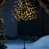 WeRChristmas Pre-Lit 200 LED Cherry Blossom Twig Tree, White, 5 Ft^ Tree Silhouettes