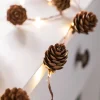 WeRChristmas Pre-Lit 20 LED Pinecone Light String Garland, 6 Ft^ Fairy Lights|Decorated Garlands