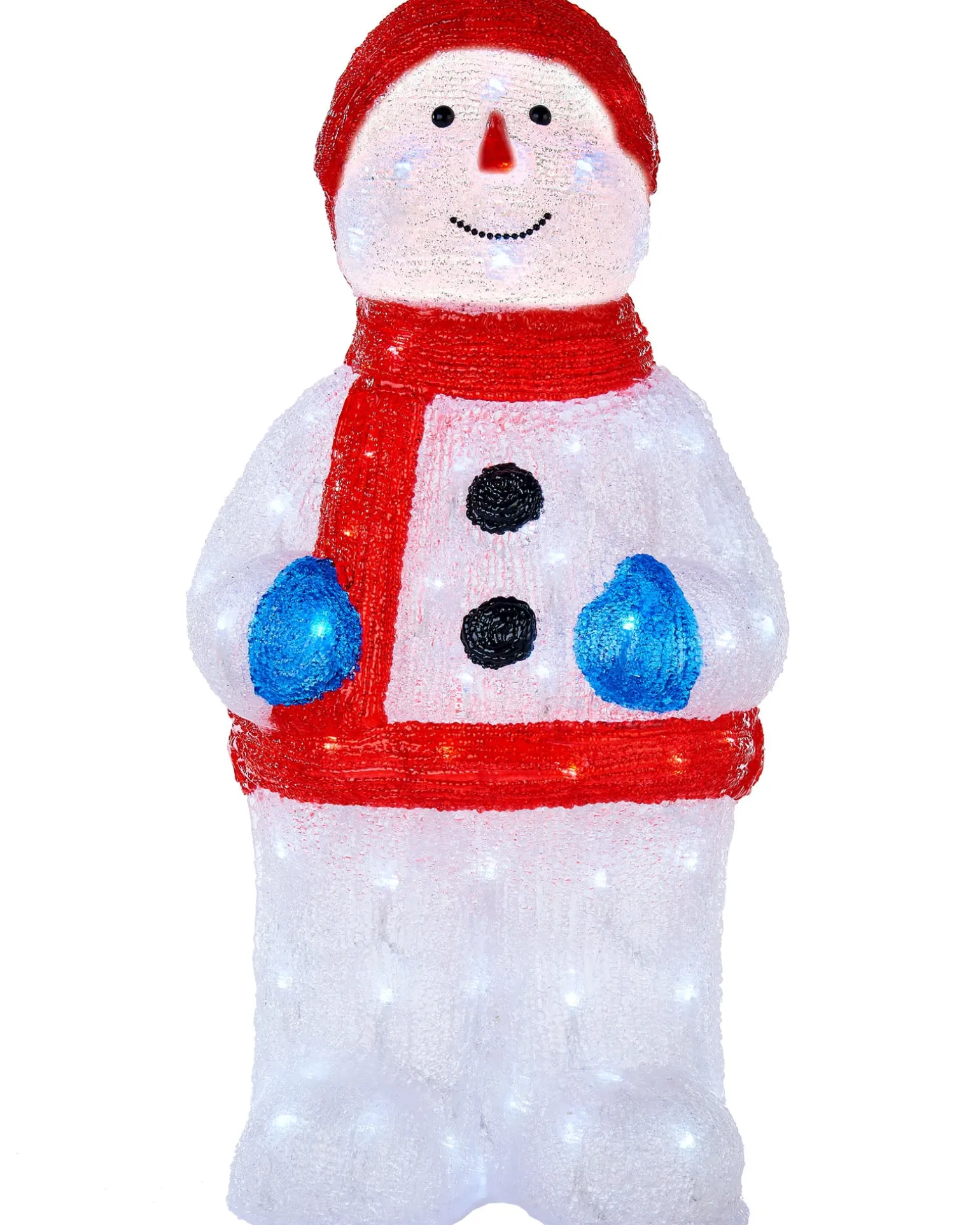 WeRChristmas Pre-Lit Acrylic Snowman, 59 Cm^ Christmas Characters