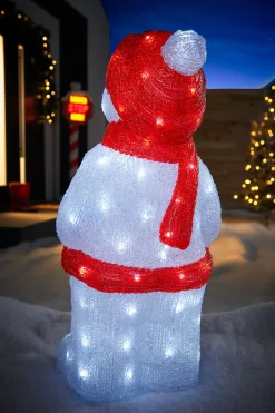 WeRChristmas Pre-Lit Acrylic Snowman, 59 Cm^ Christmas Characters