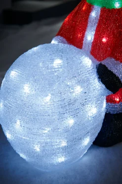 WeRChristmas Pre-Lit Acrylic Snowman With Snowball, 60 Cm^ Christmas Characters
