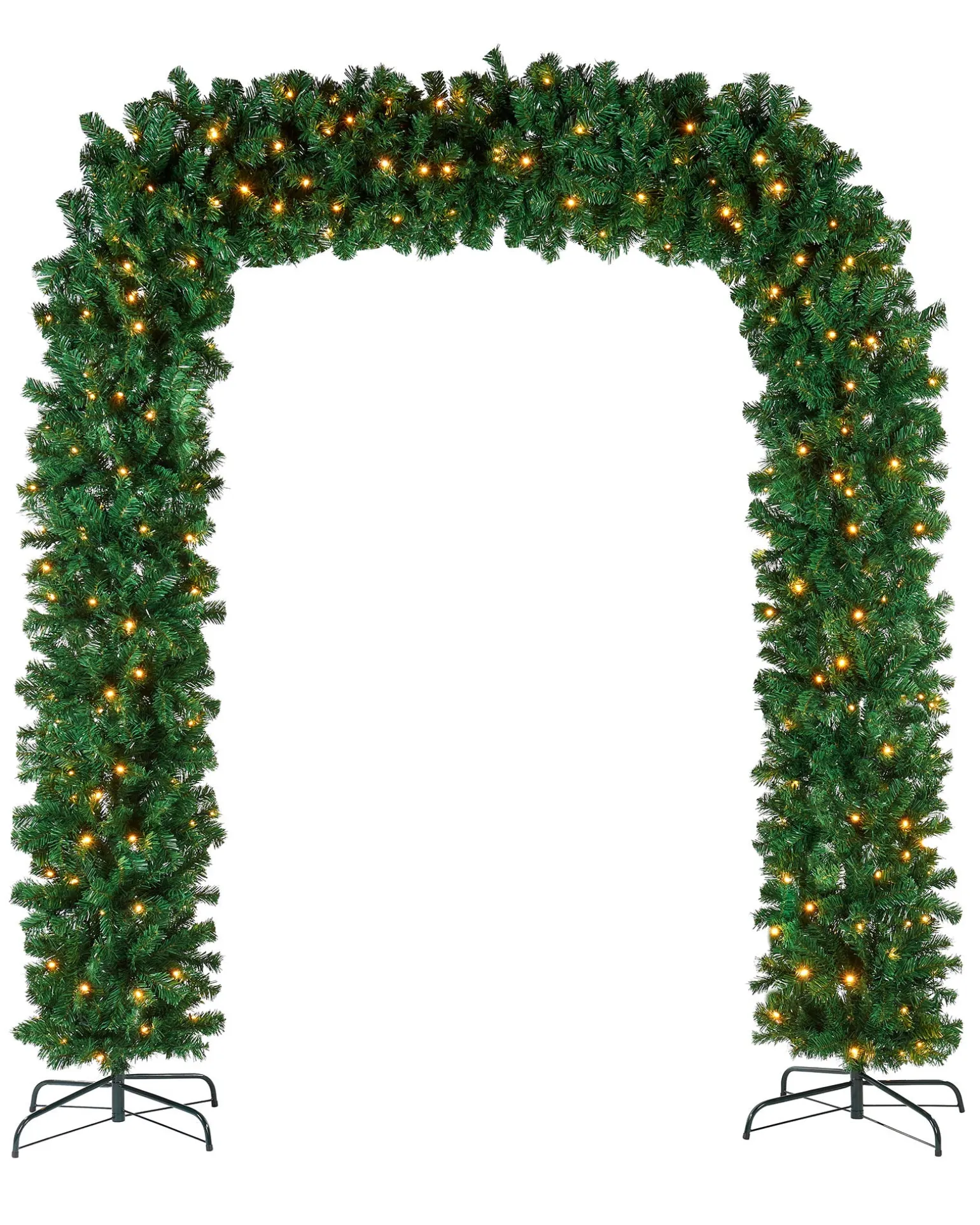 WeRChristmas Pre-Lit Arch Doorway Garland, 8 Ft^ Pre Lit Garlands