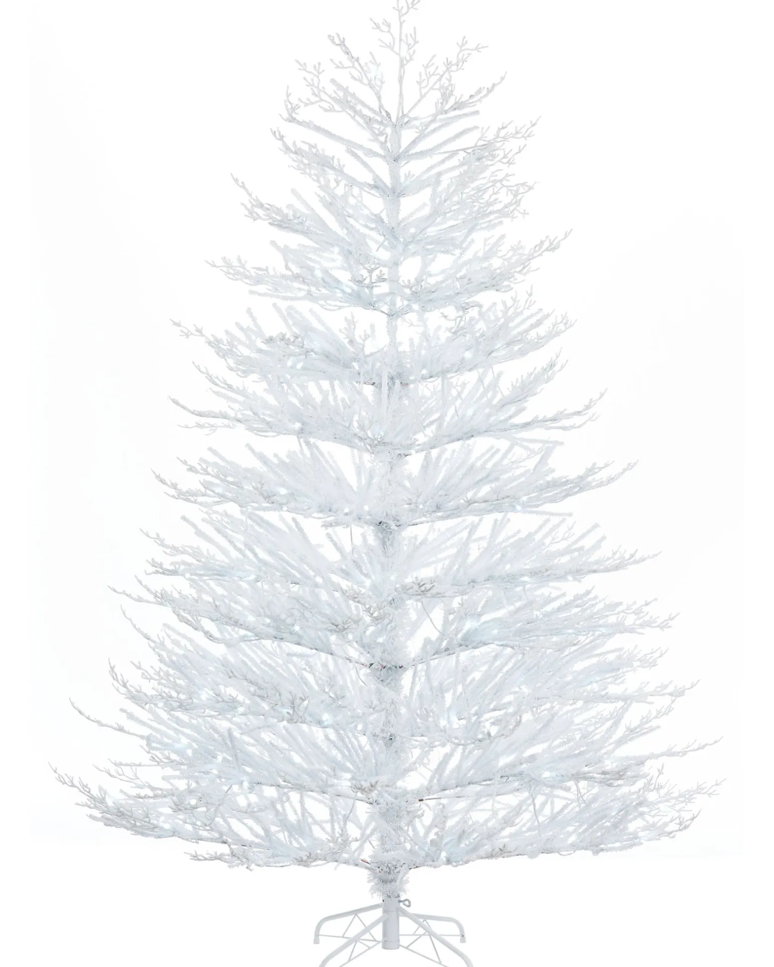WeRChristmas Pre-Lit Arctic Ice Twig Christmas Tree, 6 Ft^ Premium Christmas Trees|Snow Flocked Christmas Trees