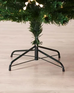 WeRChristmas Pre-Lit Berry Cluster Fibre Optic Christmas Tree, 7 Ft^ Fibre Optic Christmas Trees|Pre Lit Christmas Trees
