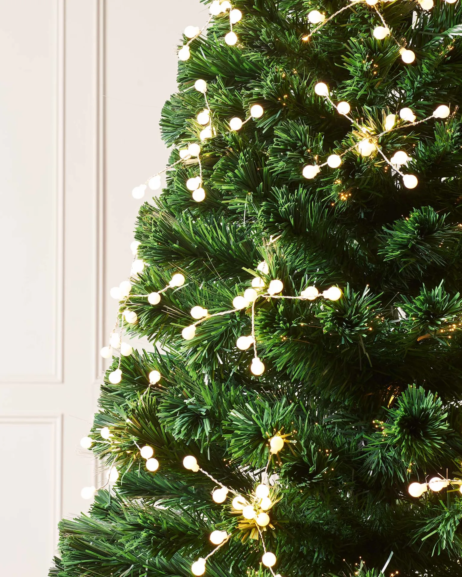 WeRChristmas Pre-Lit Berry Cluster Fibre Optic Christmas Tree, 7 Ft^ Fibre Optic Christmas Trees|Pre Lit Christmas Trees