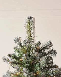 WeRChristmas Pre-lit Blue Brockton Spruce Christmas Tree, 5 Ft^ Snow Flocked Christmas Trees|Pre Lit Christmas Trees