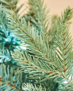 WeRChristmas Pre-Lit Blue Mixed Pine Garland, 9 Ft^ Pre Lit Garlands