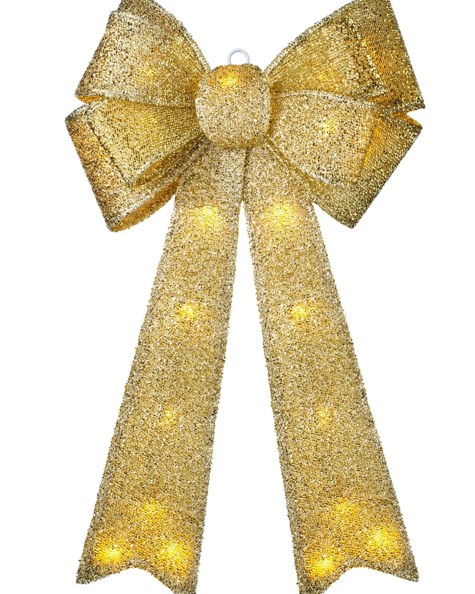 WeRChristmas Pre-Lit Bow Tree Topper, Gold, 60 Cm^ Tree Toppers