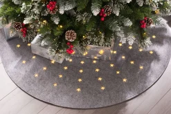 WeRChristmas Pre-Lit Christmas Tree Mat, Grey, 98 Cm^ Skirts & Collars