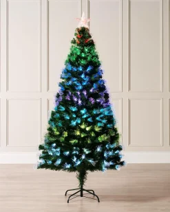 WeRChristmas Pre-Lit Colour Changing Fibre Optic Christmas Tree, 6 Ft^ Budget Christmas Trees|Fibre Optic Christmas Trees