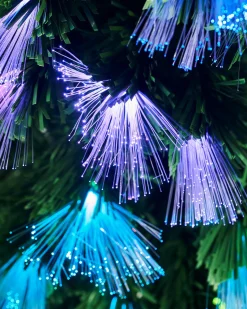 WeRChristmas Pre-Lit Colour Changing Fibre Optic Christmas Tree, 6 Ft^ Budget Christmas Trees|Fibre Optic Christmas Trees