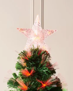 WeRChristmas Pre-Lit Colour Changing Fibre Optic Christmas Tree, 6 Ft^ Budget Christmas Trees|Fibre Optic Christmas Trees