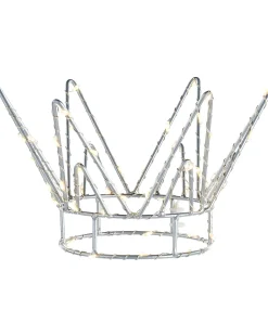 WeRChristmas Pre-Lit Crown Christmas Tree Topper, 18 Cm^ Tree Toppers
