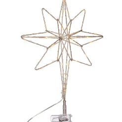 WeRChristmas Pre-Lit 3D North Star Christmas Tree Topper, 37 Cm^ Tree Toppers