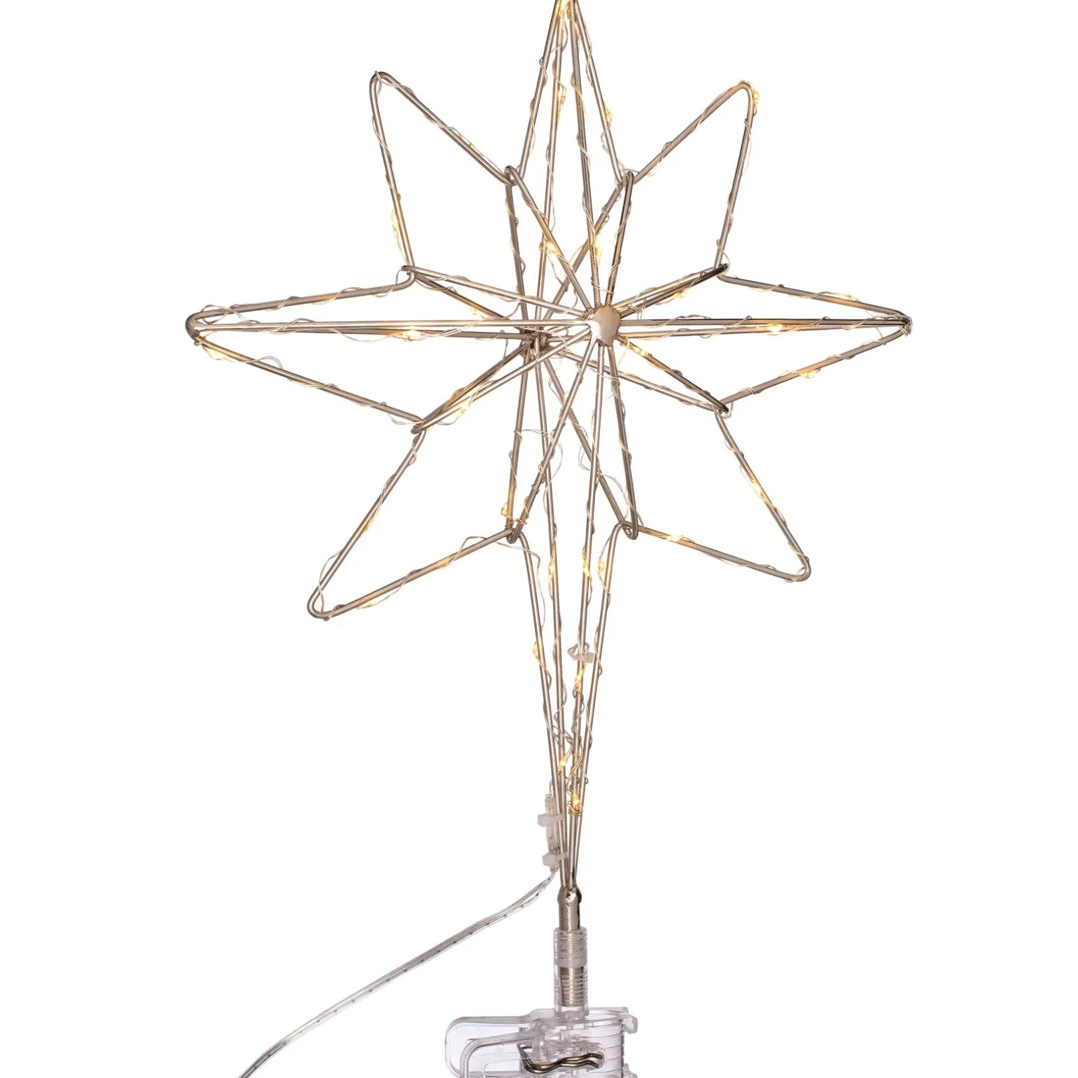WeRChristmas Pre-Lit 3D North Star Christmas Tree Topper, 37 Cm^ Tree Toppers