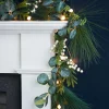 WeRChristmas Pre-Lit Decorated Garland, Berries & Eucalyptuses, 9 Ft^ Plain Garlands|Decorated Garlands