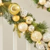 WeRChristmas Pre-Lit Decorated Garland, Silver/Champagne/Gold, 9 Ft^ Decorated Garlands|Pre Lit Garlands