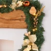 WeRChristmas Pre-Lit Decorated Garland, Copper/Gold, 9 Ft^ Decorated Garlands|Pre Lit Garlands