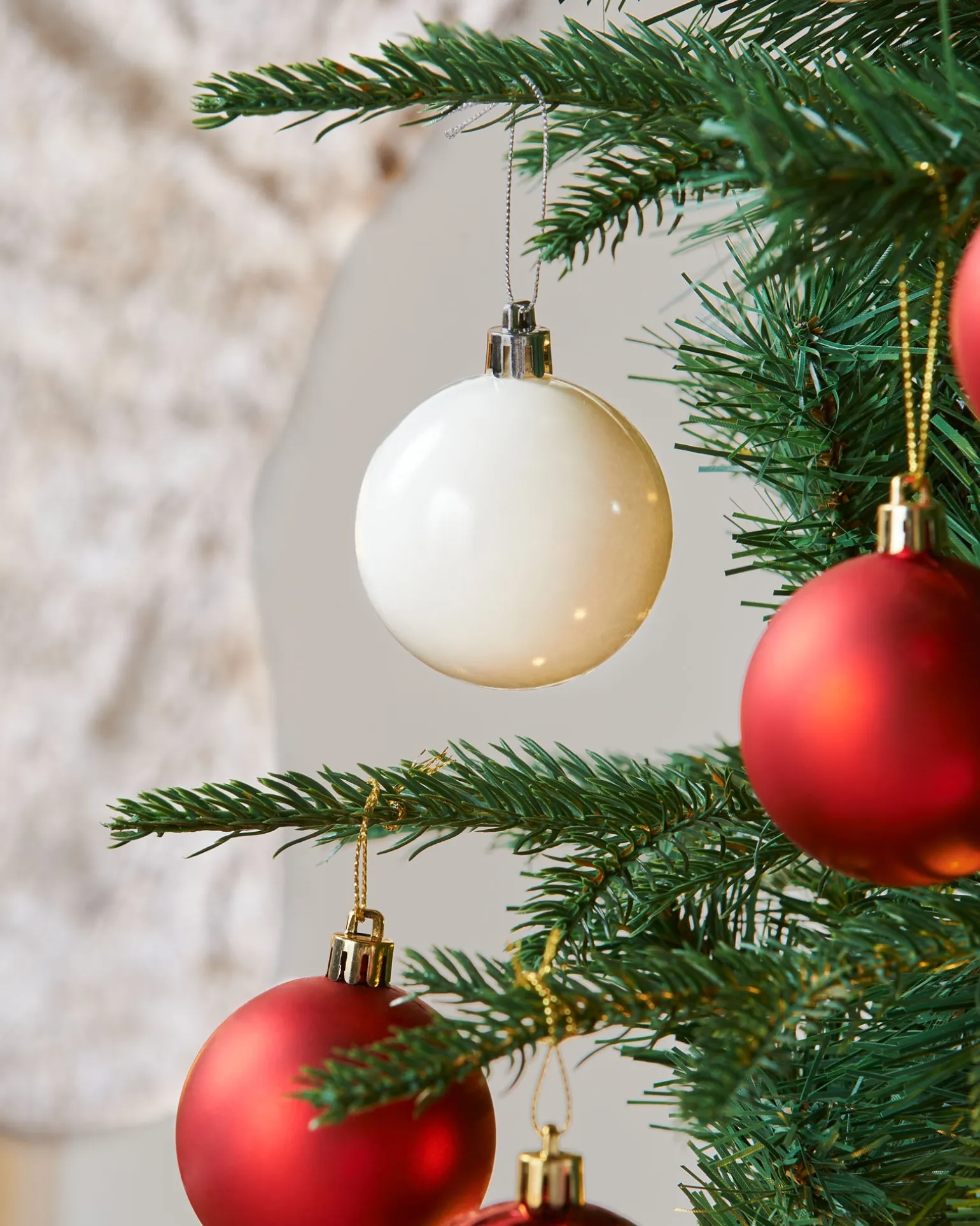 WeRChristmas Pre-Lit Decorated Pop-Up Christmas Tree, Red & White, 6 Ft^ Budget Christmas Trees|Pre Lit Christmas Trees