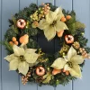 WeRChristmas Pre-Lit Decorated Wreath, Copper/Gold, 60 Cm^ Decorated Wreaths|Pre Lit Wreaths