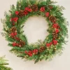 WeRChristmas Pre-Lit Decorated Wreath, Pinecones & Berries, 76 Cm^ Decorated Wreaths|Pre Lit Wreaths