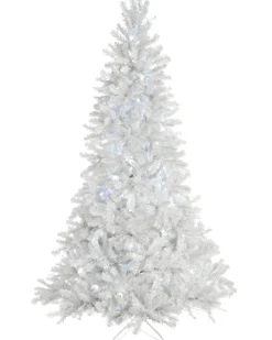 WeRChristmas Pre-Lit Deluxe White Pine Multi-Function Christmas Tree, 6 Ft^ Premium Christmas Trees|Budget Christmas Trees