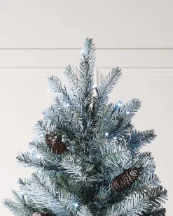 WeRChristmas Pre-Lit Edwardian Spruce Multi-Function Christmas Tree, 6 Ft^ Premium Christmas Trees|Snow Flocked Christmas Trees