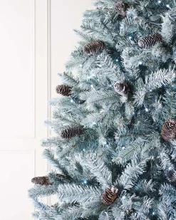 WeRChristmas Pre-Lit Edwardian Spruce Multi-Function Christmas Tree, 5 Ft^ Premium Christmas Trees|Budget Christmas Trees