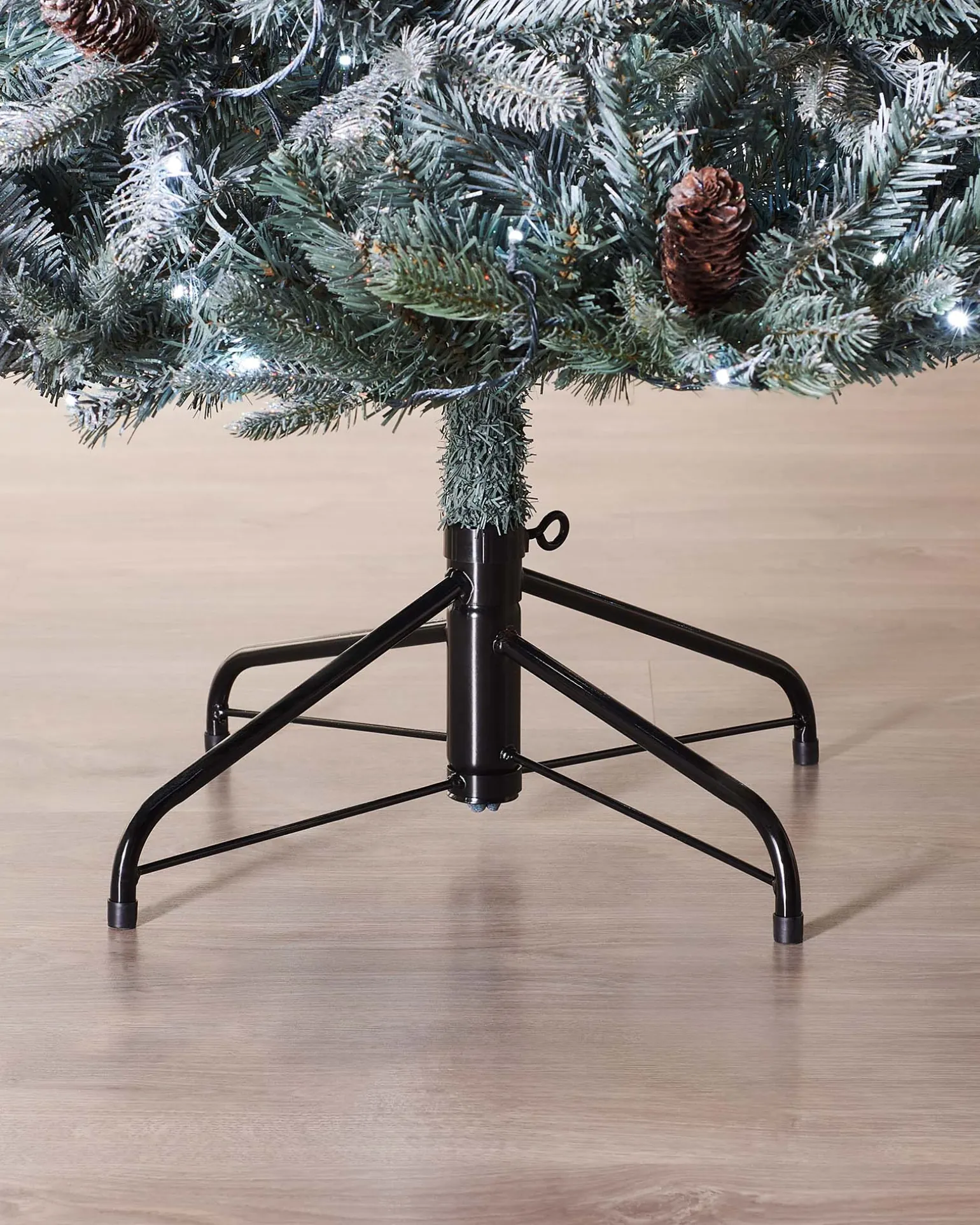 WeRChristmas Pre-Lit Edwardian Spruce Multi-Function Christmas Tree, 7 Ft^ Premium Christmas Trees|Snow Flocked Christmas Trees