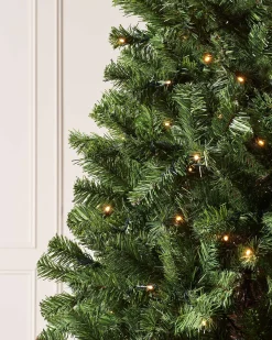 WeRChristmas Pre-Lit Emerald Spruce Christmas Tree, Warm White, 7 Ft^ Pre Lit Christmas Trees