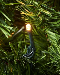 WeRChristmas Pre-Lit Emerald Spruce Christmas Tree, Warm White, 7 Ft^ Pre Lit Christmas Trees