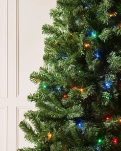 WeRChristmas Pre-Lit Emerald Spruce Christmas Tree, Multi Colour, 7 Ft^ Pre Lit Christmas Trees