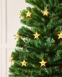 WeRChristmas Pre-Lit Fibre Optic Christmas Tree With Stars, 5 Ft^ Premium Christmas Trees|Budget Christmas Trees