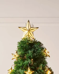 WeRChristmas Pre-Lit Fibre Optic Christmas Tree With Stars, 6 Ft^ Premium Christmas Trees|Budget Christmas Trees