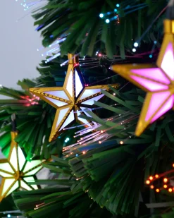WeRChristmas Pre-Lit Fibre Optic Christmas Tree With Tree Topper, 7 Ft^ Budget Christmas Trees|Fibre Optic Christmas Trees